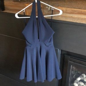 Low cut halter dress